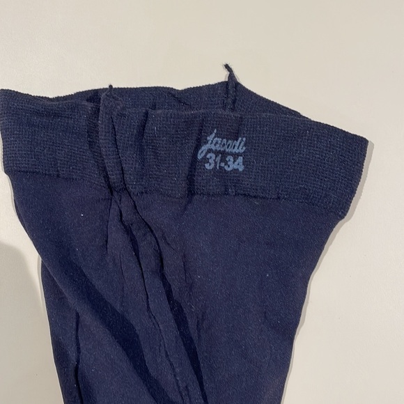 Jacadi toddler size 31 to 34 navy blue holiday leggings - Picture 4 of 4